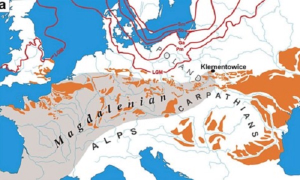 Ареал европейской позднепалеолитической культуры Мадлен