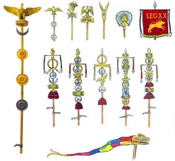 Штандарты и военные символы легионов Древнего Рима