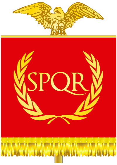 Древнеримский штандарт с надписью SPQR - Сенат И Народ Рима