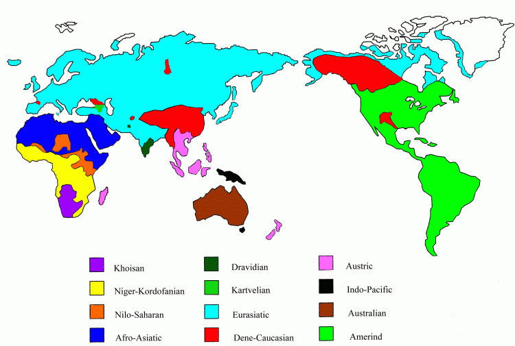 Языковые семьи мира