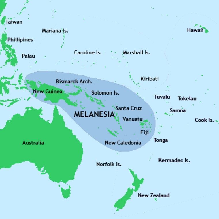 Меланезия - острова чернокожих австронезийцев