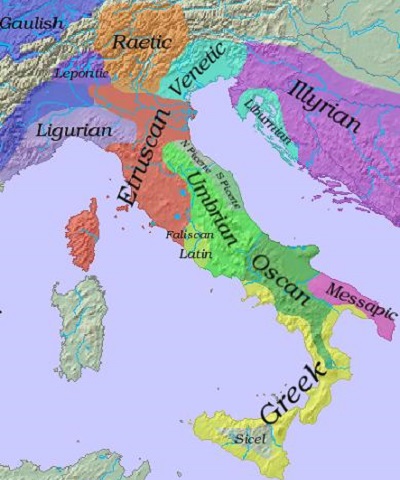 Железный век в Италии (языки древних народов)