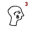 знак Фестского диска 34 (бритая голова)