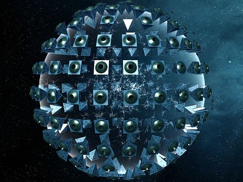 Сфера Дайсона с астрогородами-ячейками