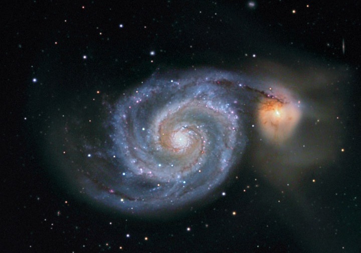 Галактика Водоворот (M51) в Гончих Псах