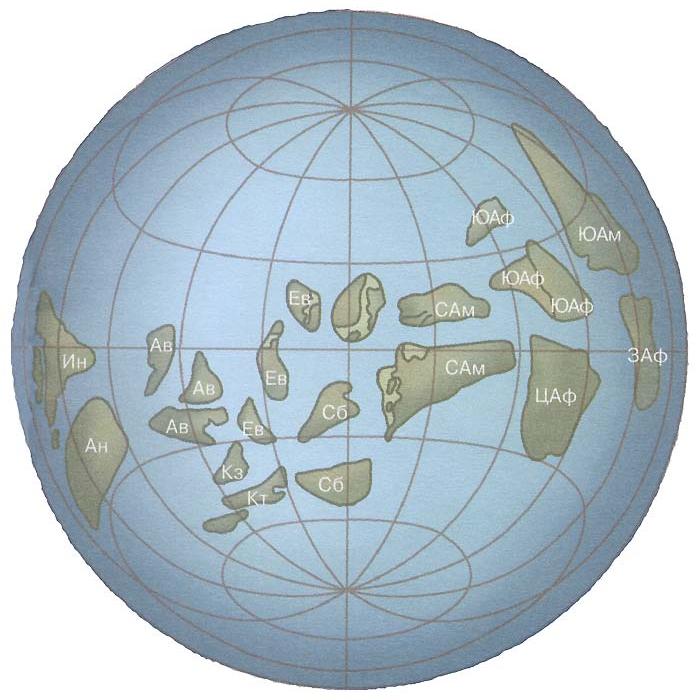 Распад протоматерика Моногеи (Кенорленда, 2200 млн лет назад)