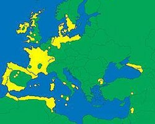 Распространение мегалитов в Европе и на прилегающих территориях