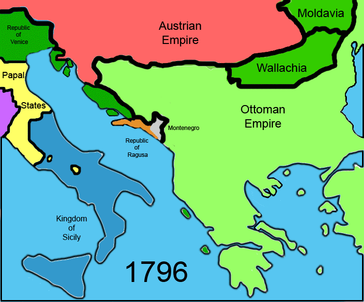 Балканы в 1800-2006 годах (анимация)