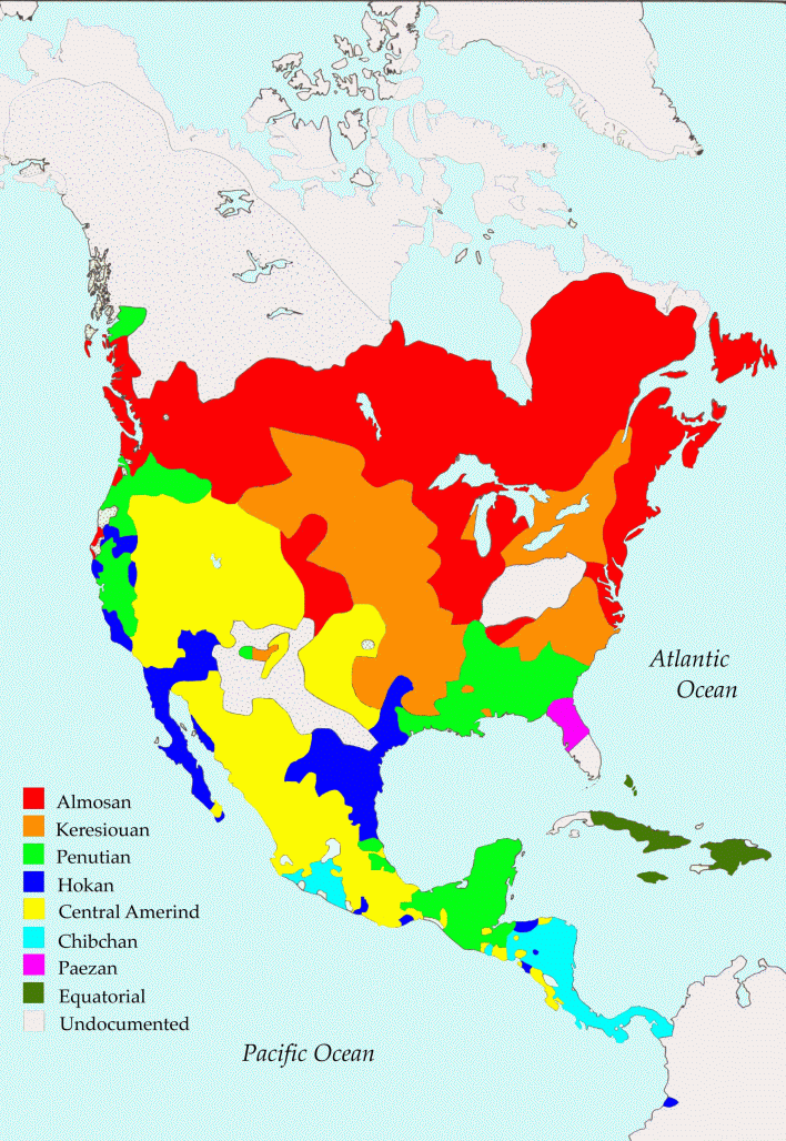 Языковые семьи Северной Америки