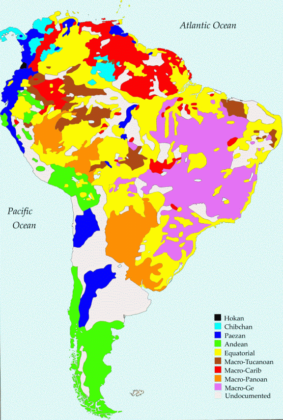 Языковые семьи Южной Америки