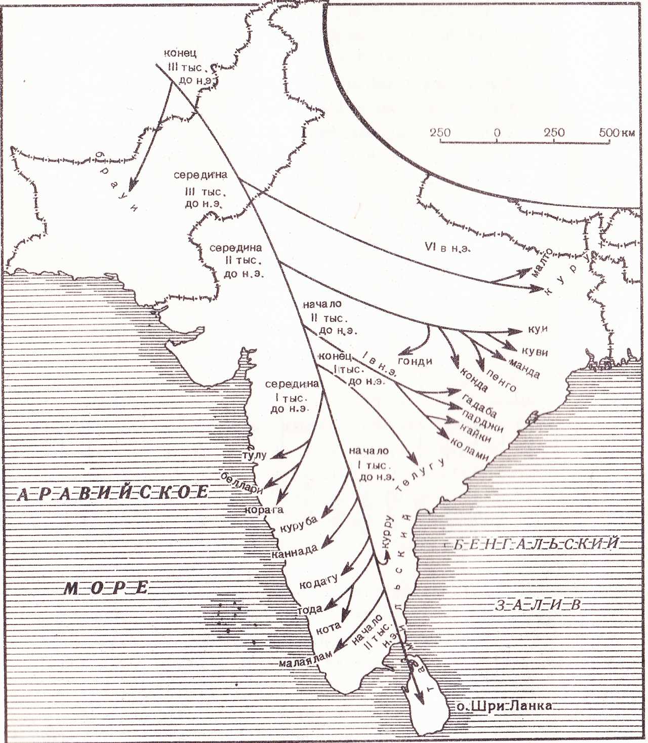 Миграции дравидийских племён