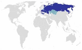 Территория славяноговорящего населения мира