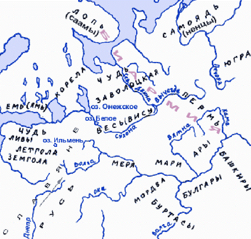 Финно-пермские племена Северной Руси