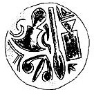 Круглая критская печать с иероглифами